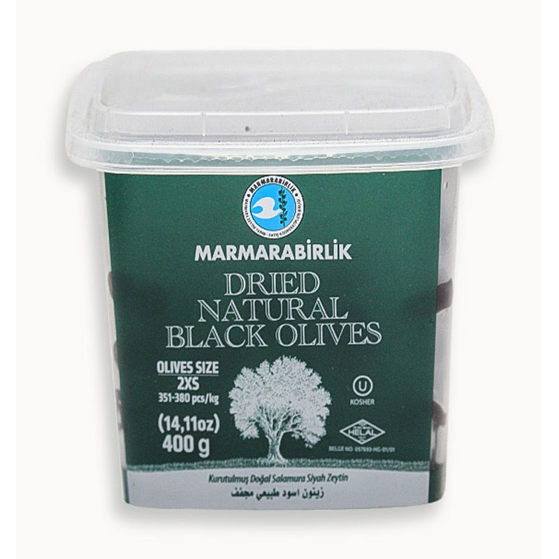 MARMARABIRLIK DRIED BLACK OLIVES (2XS) 950GM
